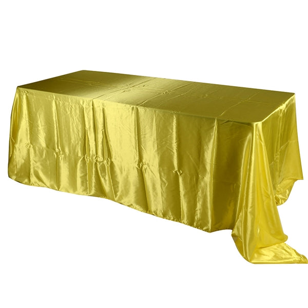 Daffodil 60 Inch x 126 Inch Rectangular Satin Tablecloths