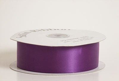 3/8 Inch Purple Satin Ribbon 100 Yards