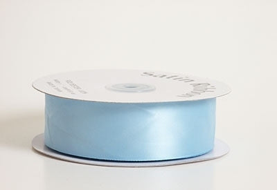 1-1/2 Inch Light Blue Satin Ribbon 50 Yards