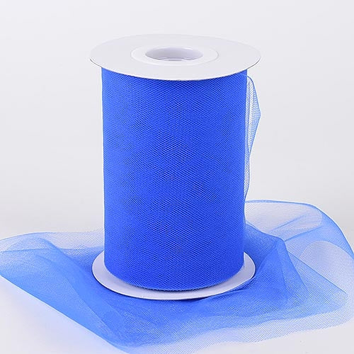 6 inch 50 Yards Tulle Ribbon Rolls Pastel Netting Fabric, Blue