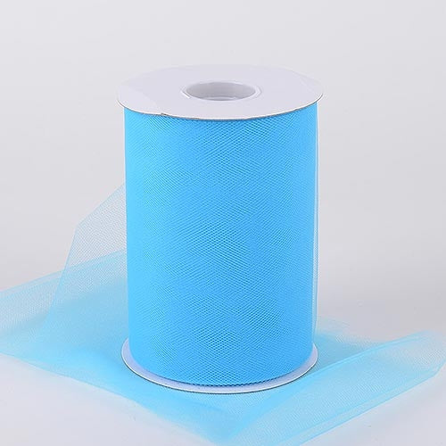 Turquoise 6 Inch Tulle Fabric Roll 100 Yards
