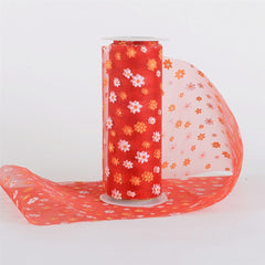 Organza Flower Roll 6 inch x 10 yards